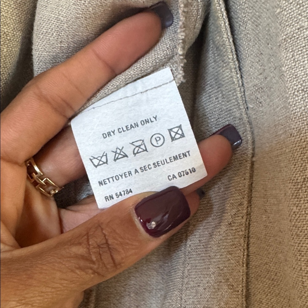 Emanuel Ungaro 100% Linen Maxi Wrap Dress - Picture 10 of 10